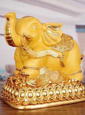 现货大象摆件招财镇宅创意存钱罐家居酒柜博古架置物架装饰工艺品