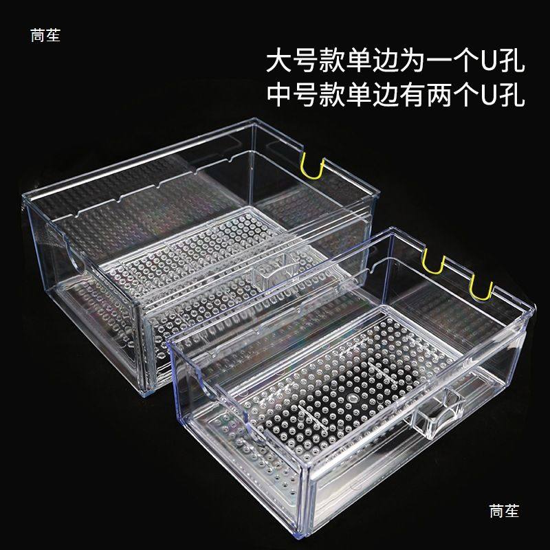鱼缸干湿分离盒底滤滴流盒水族亚克力抽屉式防溢流过滤盒,淘宝优惠券,粉丝福利购,淘宝优惠卷