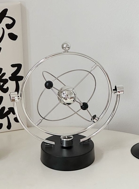 ins风高级感办公室桌面永动仪 创意银河星系抽象装饰品拍照道具