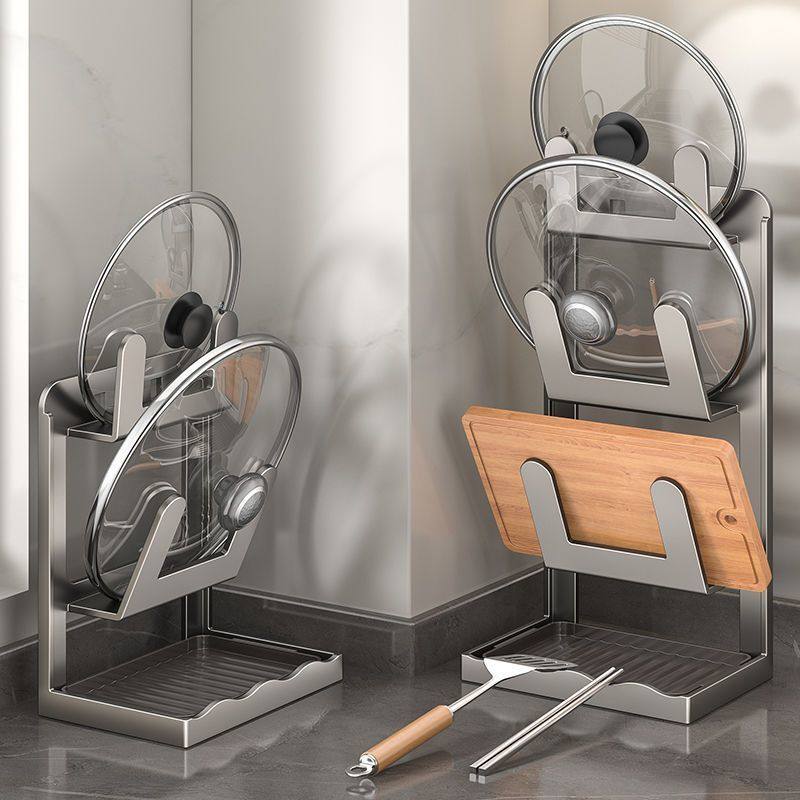 吸盘锅盖架厨房台面置物架家用锅铲放置器托放沥水收纳神器,淘宝优惠券,粉丝福利购,淘宝优惠卷