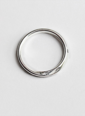 七夕情人节礼物莫比乌斯环情侣纯银戒指男女对戒小清新尾戒