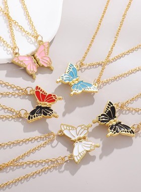 闺蜜项链一人一半二人款学生女孩饰品女一对儿童生日礼物女孩挂件