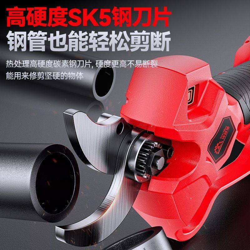 包邮德国电动剪刀果树修枝剪充电式无线锂电园艺园林专用粗枝剪刀,淘宝优惠券,粉丝福利购,淘宝优惠卷