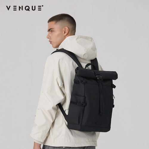 venque/范克男士户外通勤旅行背包大容量电脑双肩包女生2025新款 - 图2
