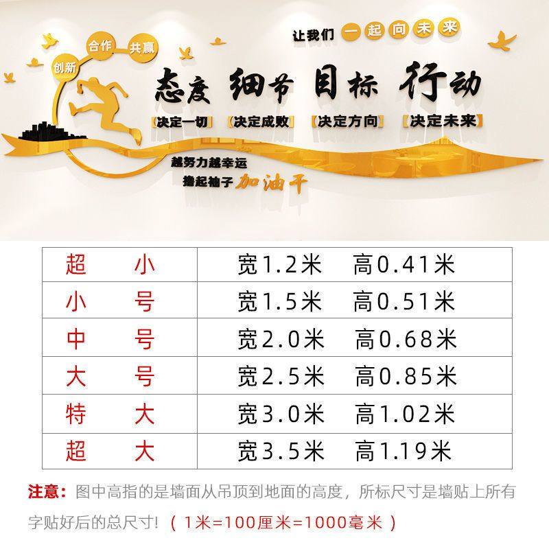 企业文化背景墙布置办公室墙面装饰公司团队创意激励励志标语墙贴,淘宝优惠券,粉丝福利购,淘宝优惠卷
