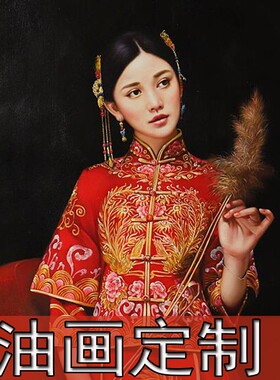肖像油画定制照片真人物纯手绘丙烯抽象风景装饰客厅玄关欧式挂画