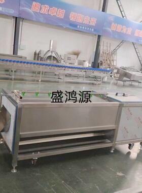 半自动毛辊刷去皮清洗机小型工业级毛辊压喷淋去泥沙清洗机