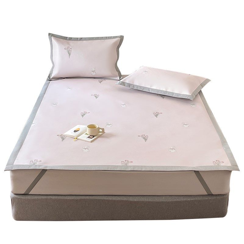 母婴级冰藤席夏季冰丝凉席三件套裸睡可水洗折叠席夏天空调软席子,淘宝优惠券,粉丝福利购,淘宝优惠卷