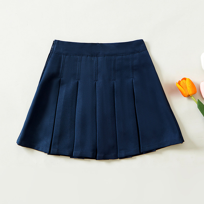 女童百褶裙小学生半身裙2023新款儿童短裙女孩洋派百搭学院风裙子,淘宝优惠券,粉丝福利购,淘宝优惠卷