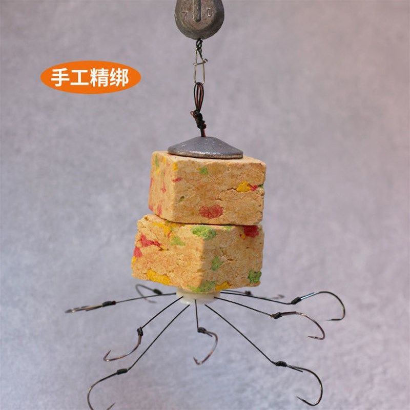 新款翻板钩鲢鳙专用海竿抛竿方块钩丸世鱼钩成品套装爆炸钩,淘宝优惠券,粉丝福利购,淘宝优惠卷