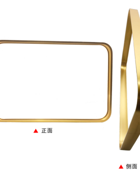 圆角长方形铝合金框金属装饰画相框智能镜框玻璃广告灯箱框架型材