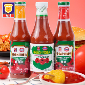 梅林番茄沙司甜辣辣味面酱调料拌面薯条寿司番茄酱家用烘培330g