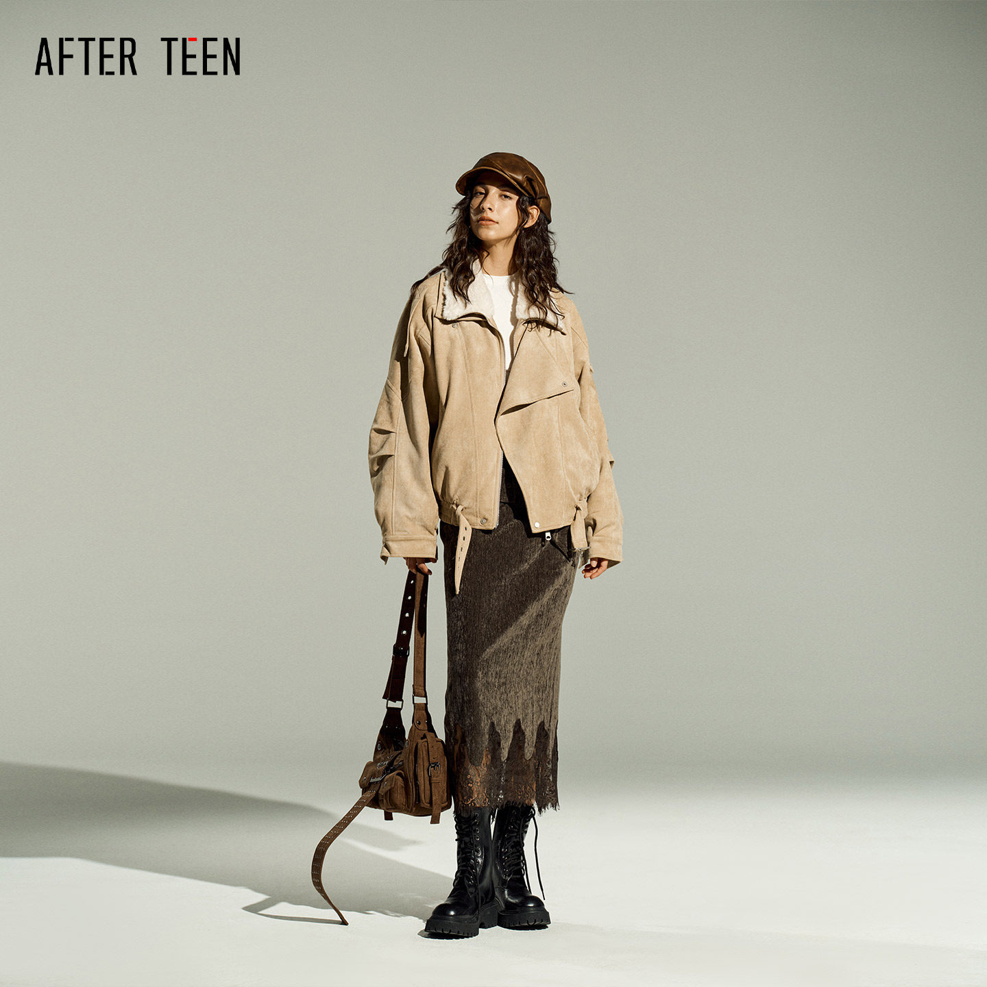 AFTER TEEN翻领麂皮绒羽绒服灯芯绒蕾丝半身裙女 弯刀裤,淘宝优惠券,粉丝福利购,淘宝优惠卷