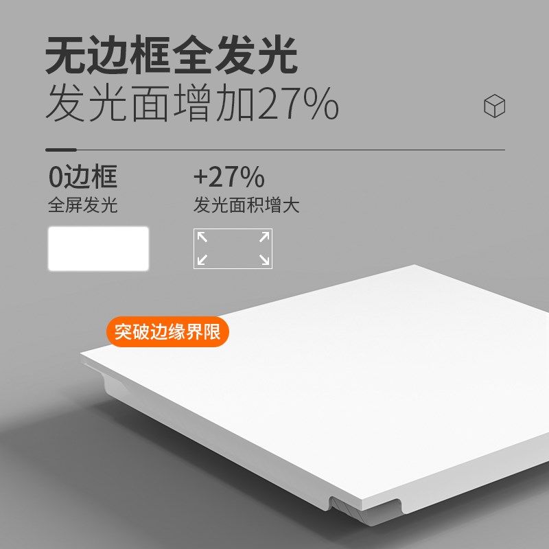 全光谱无边框卫生间厨房集成吊顶专用平板灯防水浴室照明30x30x60,淘宝优惠券,粉丝福利购,淘宝优惠卷