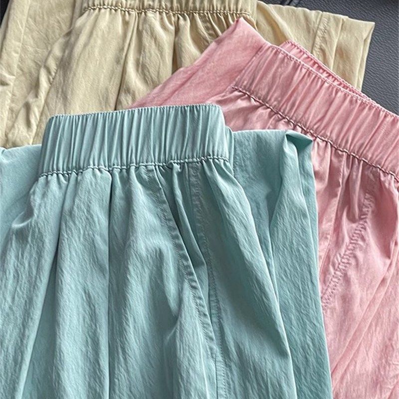 山本裤女夏季薄款2024新款高腰垂感休闲直筒春秋季慵懒棉麻阔腿裤,淘宝优惠券,粉丝福利购,淘宝优惠卷