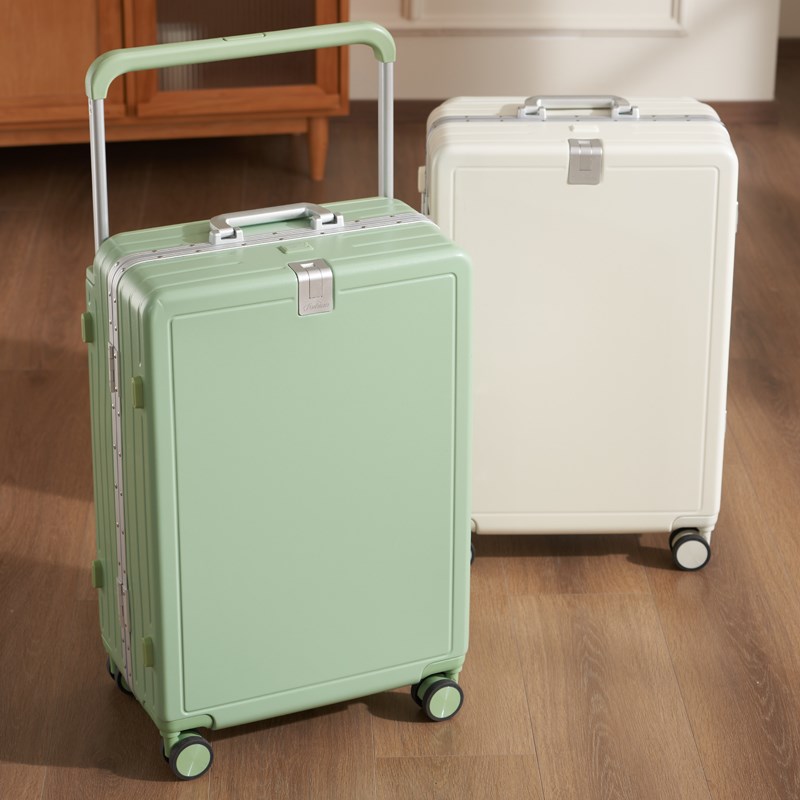Wide trolley aluminum frame suitcase women's boarding m chassis 20 inches 2025 new password box men's 26 inches large capacity travel