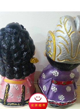 韩国宫廷娃娃摆件旅游纪念情侣娃娃民俗家居摆设料理店柜台展i