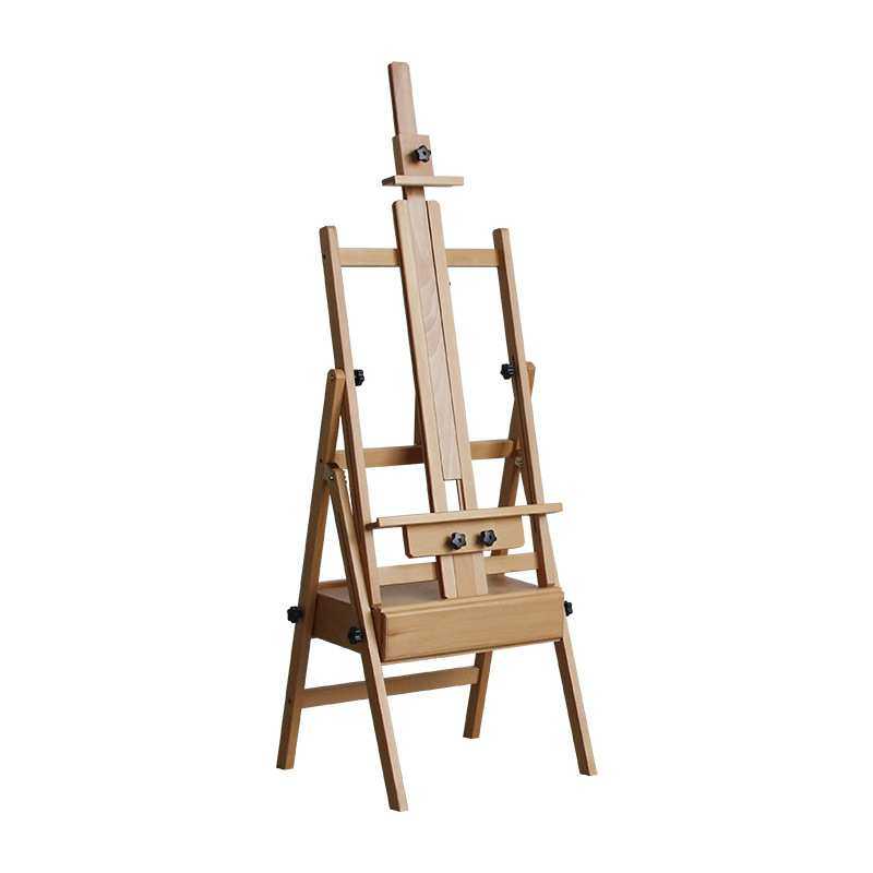 榉木抽屉平立两用画架美术专用可折叠成人儿童素描油画架广告展架,淘宝优惠券,粉丝福利购,淘宝优惠卷