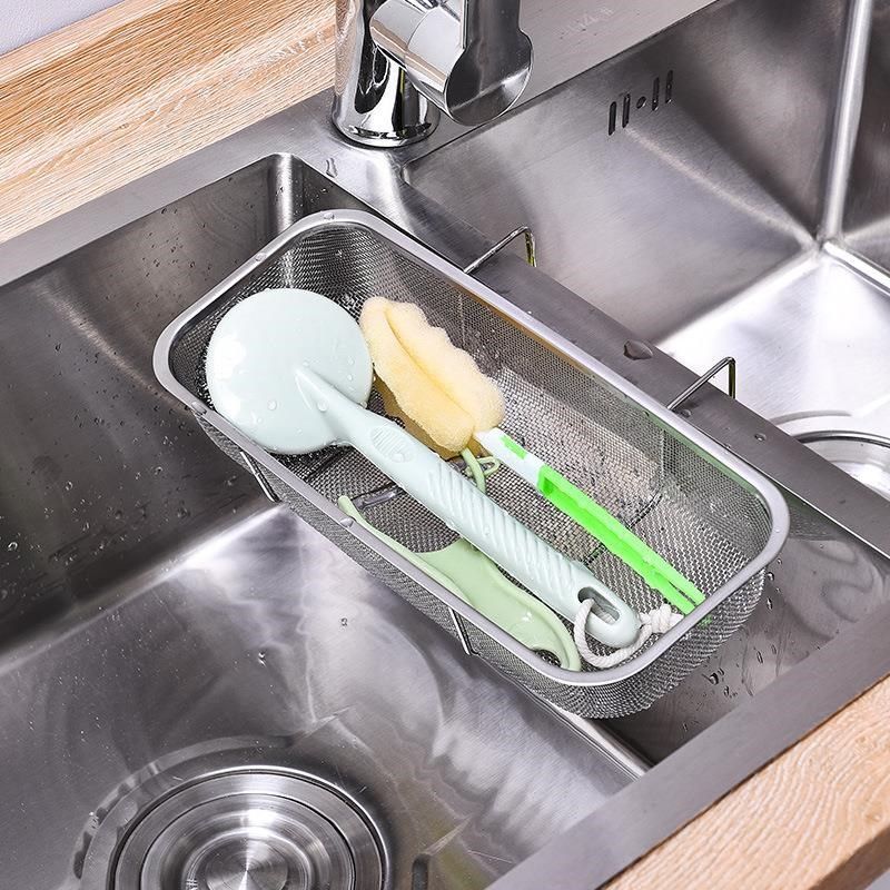 不锈钢水槽沥水篮厨房剩饭剩菜过滤神器洗碗池悬挂网沥水架置物架,淘宝优惠券,粉丝福利购,淘宝优惠卷