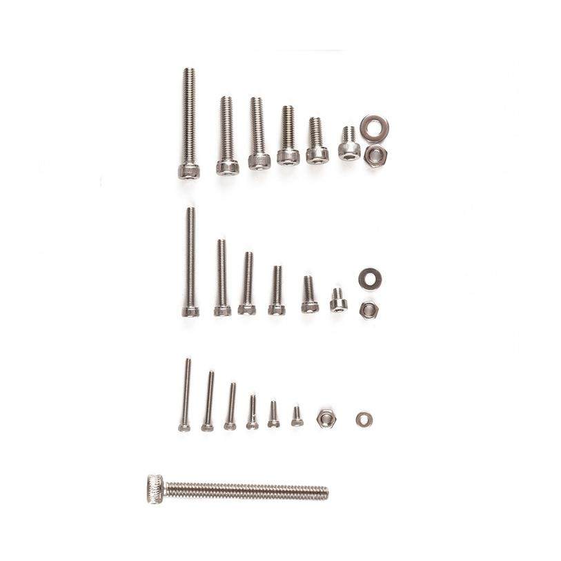 1080pcsM2M3M4304不锈钢杯头内六角螺丝配螺母平垫组合套装 - 图1