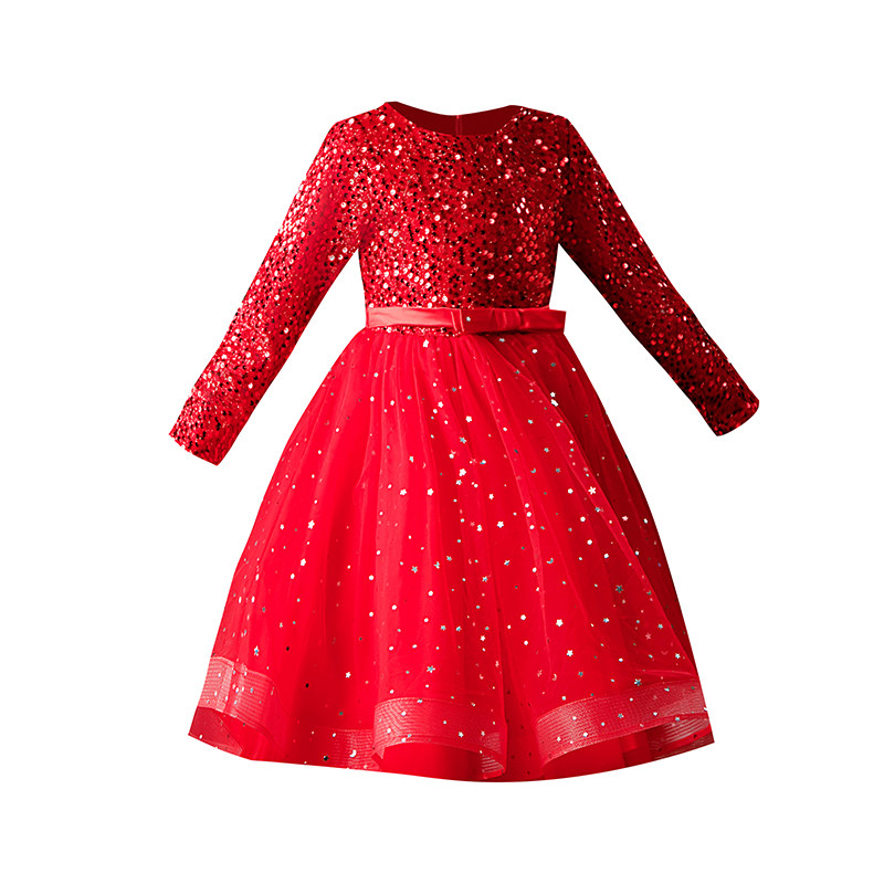 女童礼服儿童生日公主裙蓬蓬裙秋冬花童婚纱女童主持人钢琴演出服,淘宝优惠券,粉丝福利购,淘宝优惠卷