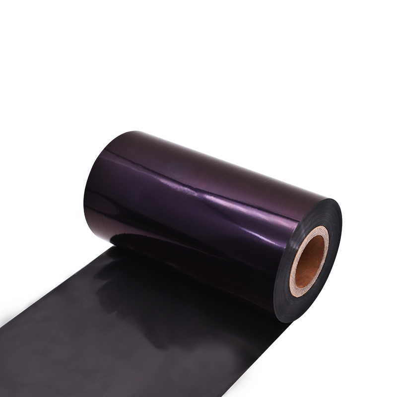 Full resin-based purple ribbon 110mqm 300m imported ribbon sub-silver label paper barcode printer ribbon