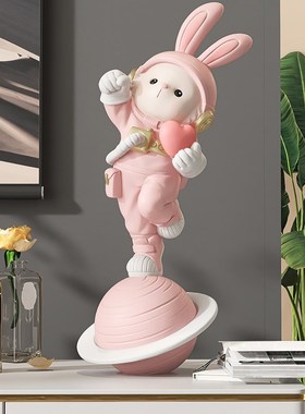 2023兔e年摆件客厅玄关酒柜家居饰品办公室桌面装饰送闺蜜生日礼