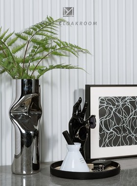 现代样板间桌面摆件玄关电视柜入户门厅装饰品售楼部展厅挂画托盘