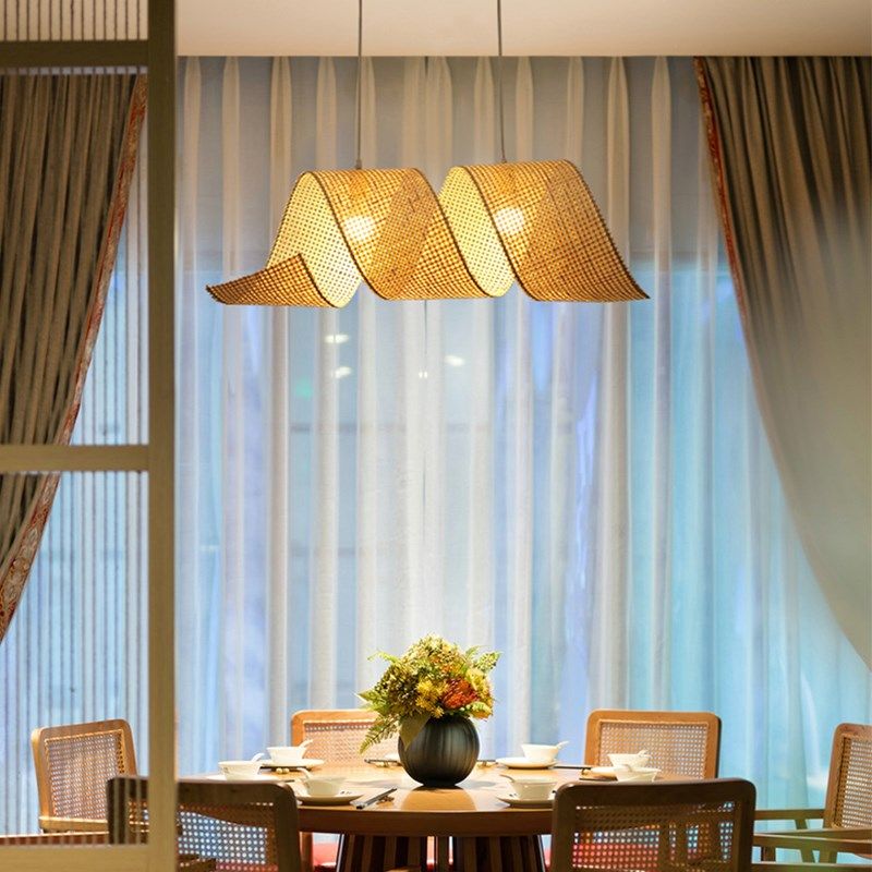 日式餐厅吊灯创意个性竹编艺术中国风禅意茶室复古卡座餐饮吊灯,淘宝优惠券,粉丝福利购,淘宝优惠卷