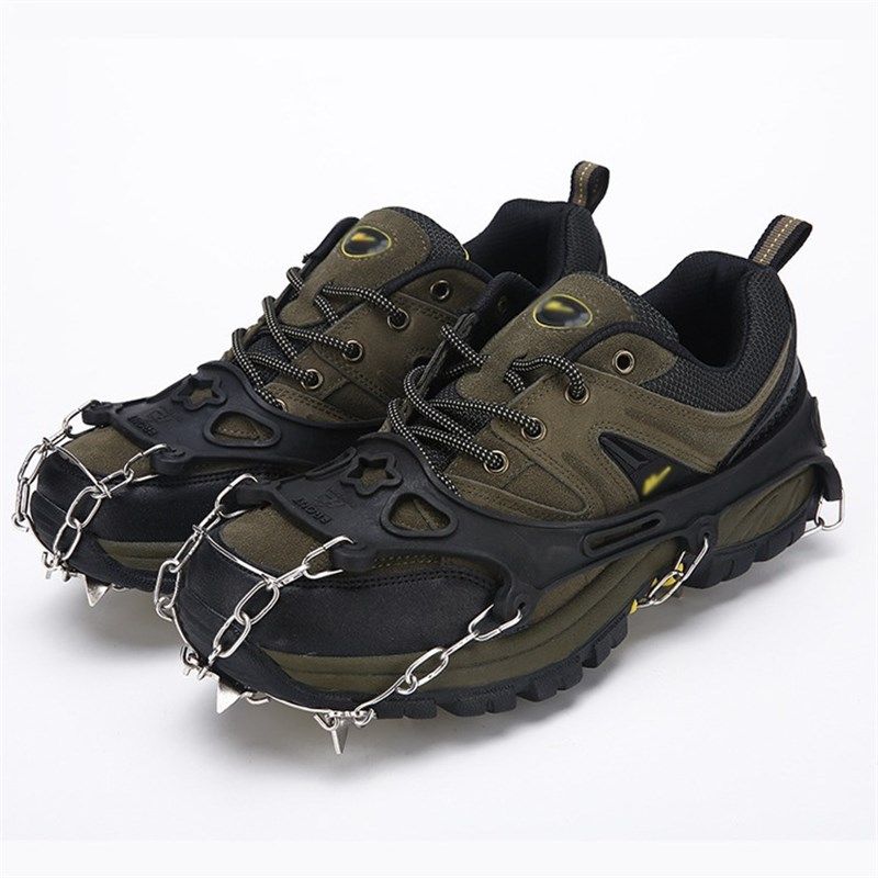 冰鞋户外登山攀岩冰抓 不锈钢简易雪爪 8齿雪地鞋链防滑鞋套冰爪,淘宝优惠券,粉丝福利购,淘宝优惠卷