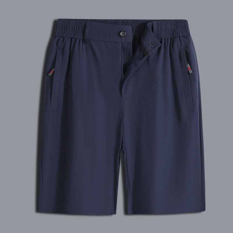 夏季短裤男士薄款冰丝速干五分裤子中老年人拉链开门襟休闲裤男裤,淘宝优惠券,粉丝福利购,淘宝优惠卷