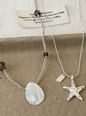 珍珠母贝新款夏日度假风海项链