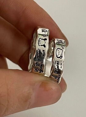 合金极简波浪边戒指戒指/指环