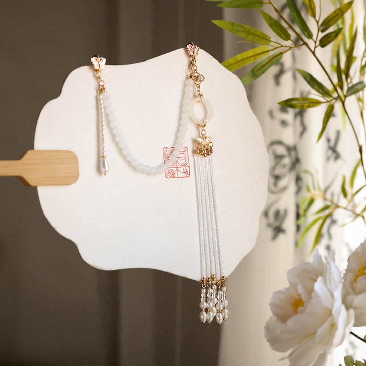 春款小清新旗袍压襟茶服汉服领口复古气质配饰长流苏吊坠胸针,淘宝优惠券,粉丝福利购,淘宝优惠卷