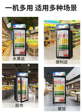 商用冷藏展示柜商超用饮料摆放柜餐厅厨房用酒水蔬菜留样柜冰吧