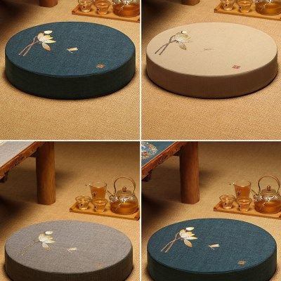 打坐垫禅修垫家用蒲团跪垫可拆洗棉麻拜佛跪拜垫飘窗圆形坐垫定制,淘宝优惠券,粉丝福利购,淘宝优惠卷