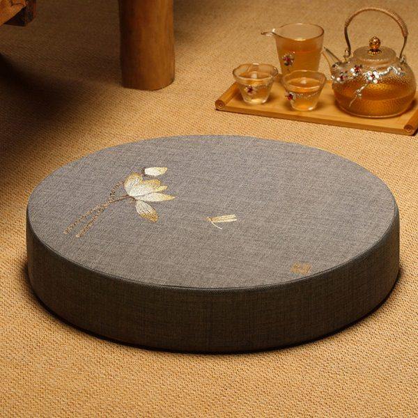 打坐垫禅修垫家用蒲团跪垫可拆洗棉麻拜佛跪拜垫飘窗圆形坐垫定制,淘宝优惠券,粉丝福利购,淘宝优惠卷