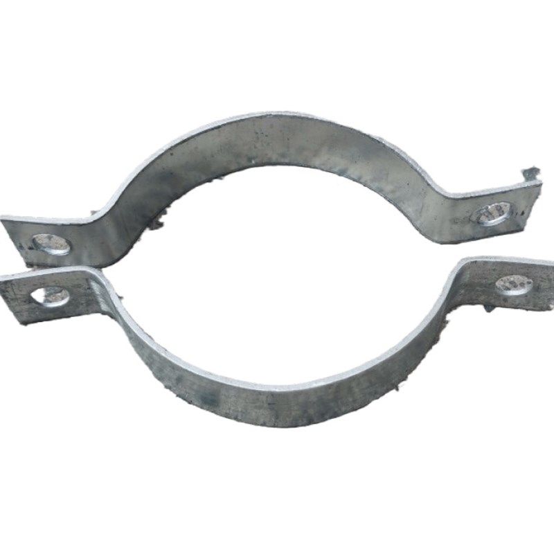 加宽镀锌路灯杆卡箍加厚电线杆抱箍50*5扁铁管卡C型管箍广告牌卡,淘宝优惠券,粉丝福利购,淘宝优惠卷