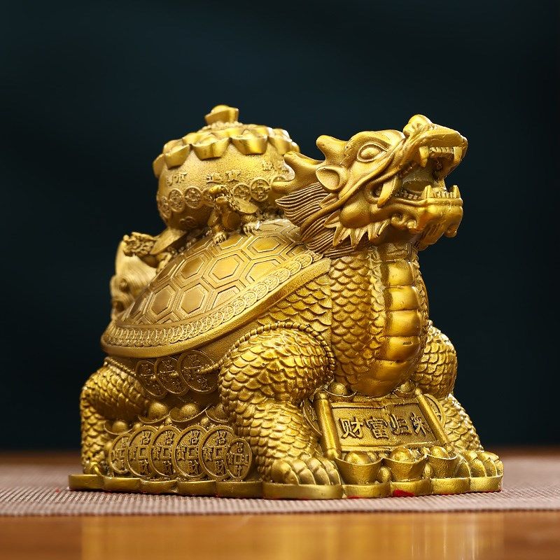 财福归来铜龙龟摆件招财客厅玄关办公室龙头龟装饰品公司乔迁礼物,淘宝优惠券,粉丝福利购,淘宝优惠卷