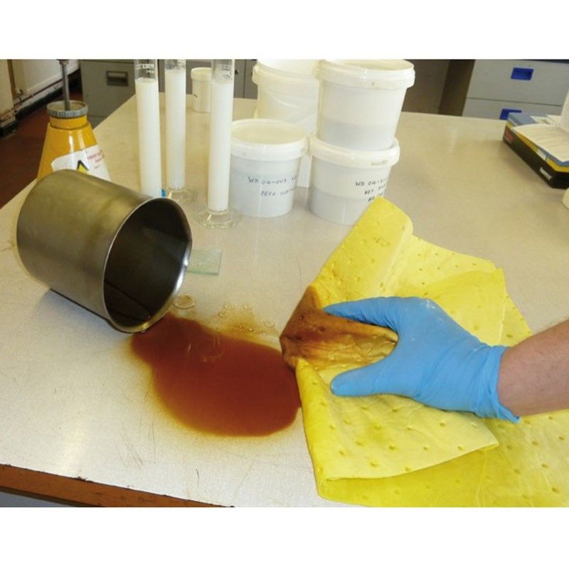 黄色吸液棉卷状吸水吸油吸附毯垫400*5002mm泄漏应急化学品吸附棉,淘宝优惠券,粉丝福利购,淘宝优惠卷