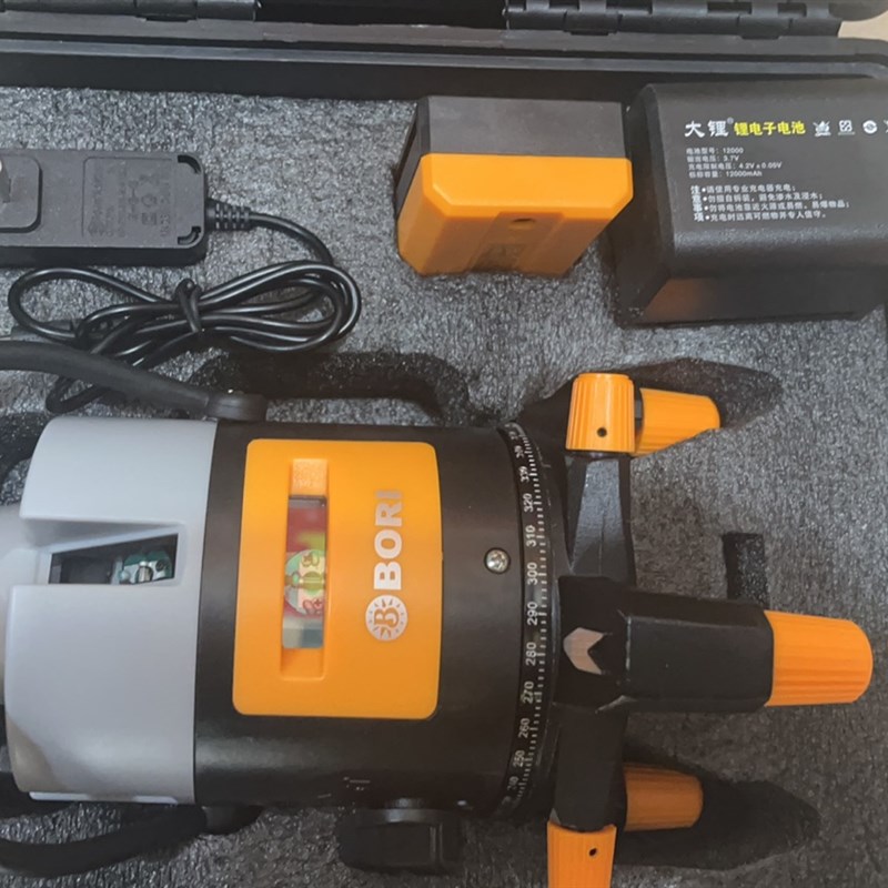 博日5线绿光水平仪水平仪充电M器水平仪加厚电池 - 图0