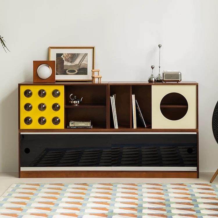 泡泡储物柜中古风边柜组合电视柜子设计师客厅沙发餐厅家用餐边柜,淘宝优惠券,粉丝福利购,淘宝优惠卷