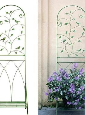 阳台花架铁艺户外月季铁线莲攀爬支架庭院花园花盆架置物架爬藤架
