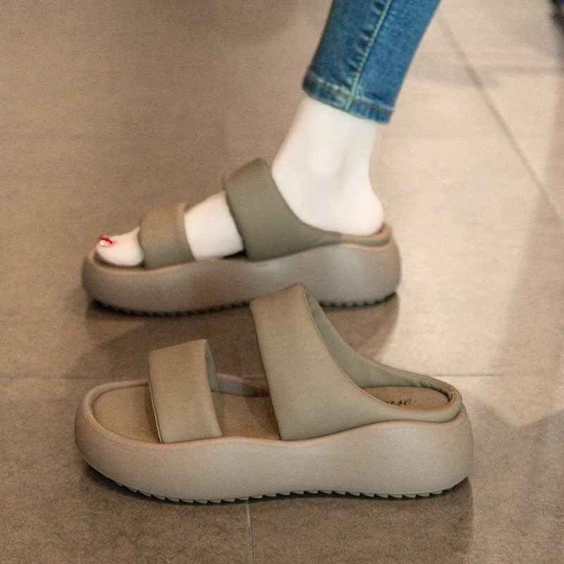 厚底拖鞋女外穿夏季2024新款高级感时尚百搭一字拖女沙滩休闲凉拖,淘宝优惠券,粉丝福利购,淘宝优惠卷