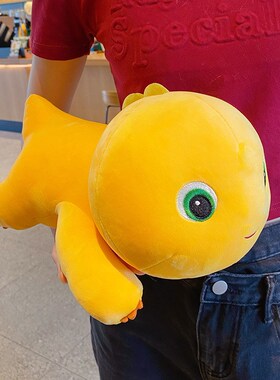 正版毛绒奶龙公仔抱枕毛绒可爱公仔玩具居家抱枕靠垫玩偶礼品