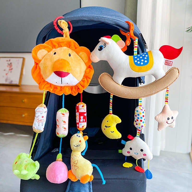 新生儿推车挂件摇铃婴儿车风铃宝宝车载床铃安抚玩偶安全座椅玩具,淘宝优惠券,粉丝福利购,淘宝优惠卷