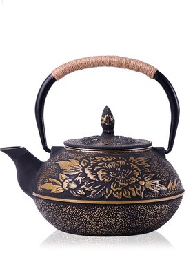 铸铁壶博古架茶楼玄关软装茶室中式摆件创意家居装饰茶壶日式茶壶