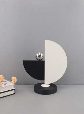 现代轻奢金属几何艺术摆件客厅电视柜样板间酒柜玄关家居软装饰品