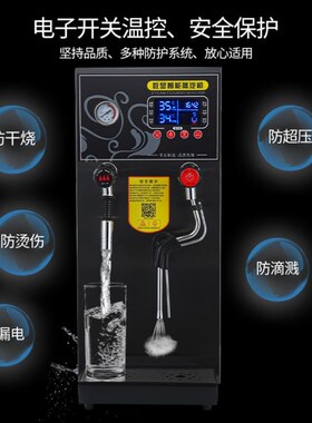 奶茶店专用开水机蒸汽商用奶泡机不锈钢开水器咖啡设备加热定温蒸