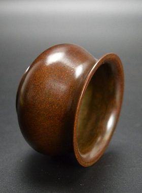 黄铜琴炉黄铜香炉一炷香炉仿古宣德炉铜器工艺品手把件把玩件